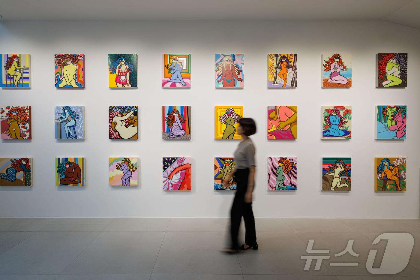  팝 아티스트 최나리 작가 전시회 &#39;키스&#39; &#40;최나리 작가 제공&#41;