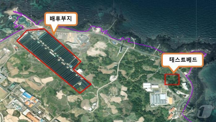 본문 이미지 - 2026년 10월 준공될 예정인 제주시 구좌읍 행원리 '제주 스마트 양식 클러스터' 위치도.(제주특별자치도 제공)