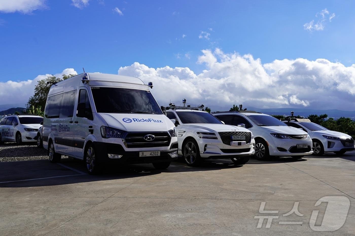 라이드플럭스의 자율주행 소프트웨어가 적용된 차량(라이드플럭스 제공)