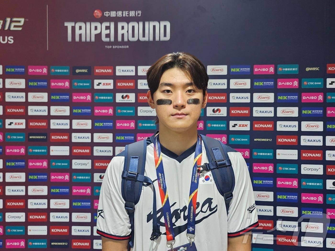 본문 이미지 - 13일 대만전을 마치고 인터뷰한 김도영. ⓒ News1 