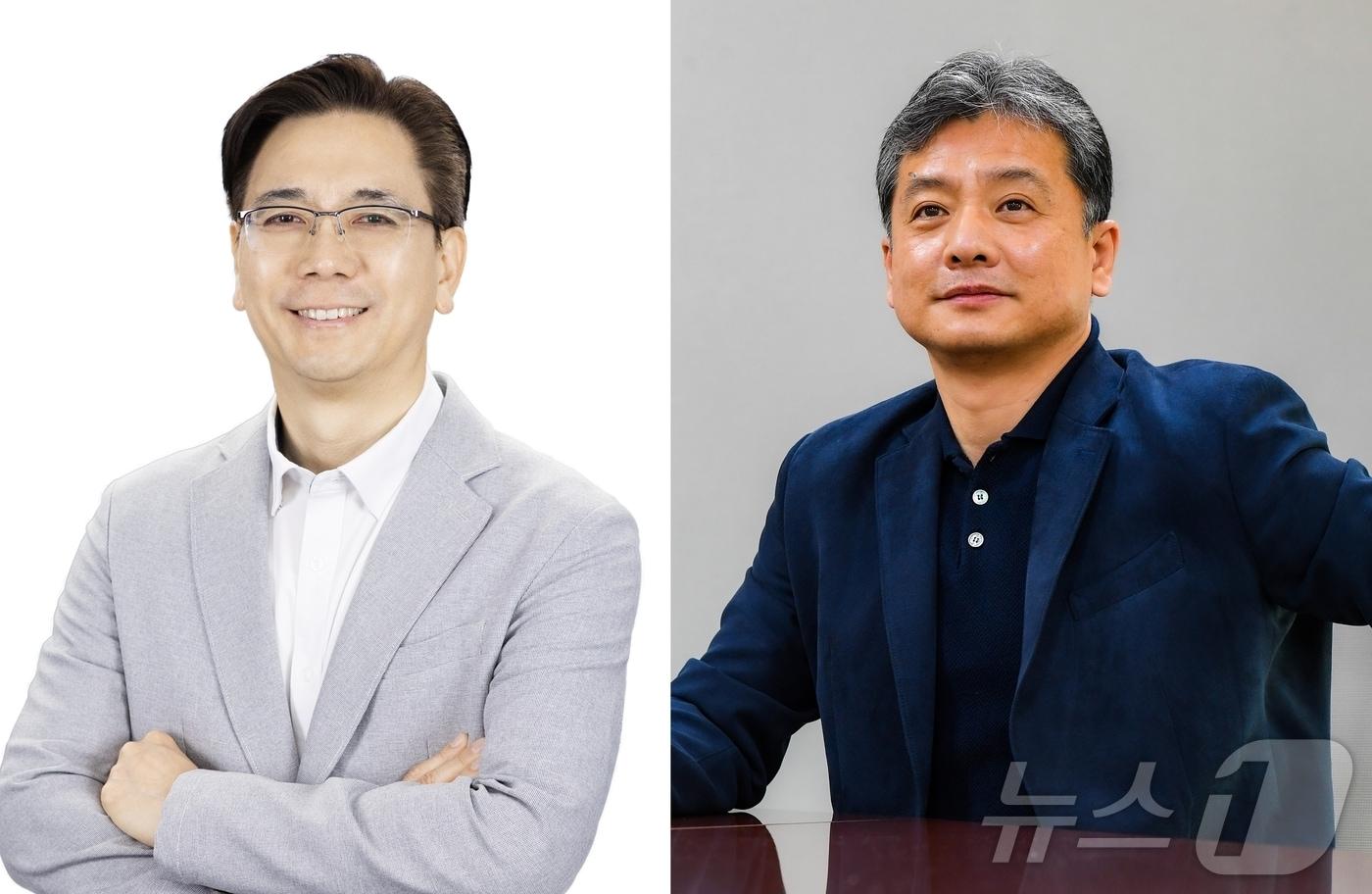 본문 이미지 - 이한우 현대건설 신임 대표이사 부사장(좌), 주우정 현대엔지니어링 신임 대표이사 사장.(현대차그룹 제공)