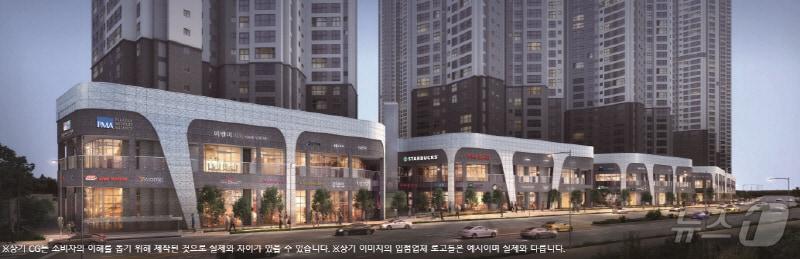 본문 이미지 - '김해율하 더스카이 제니스 &프라우' 상업시설 조감도