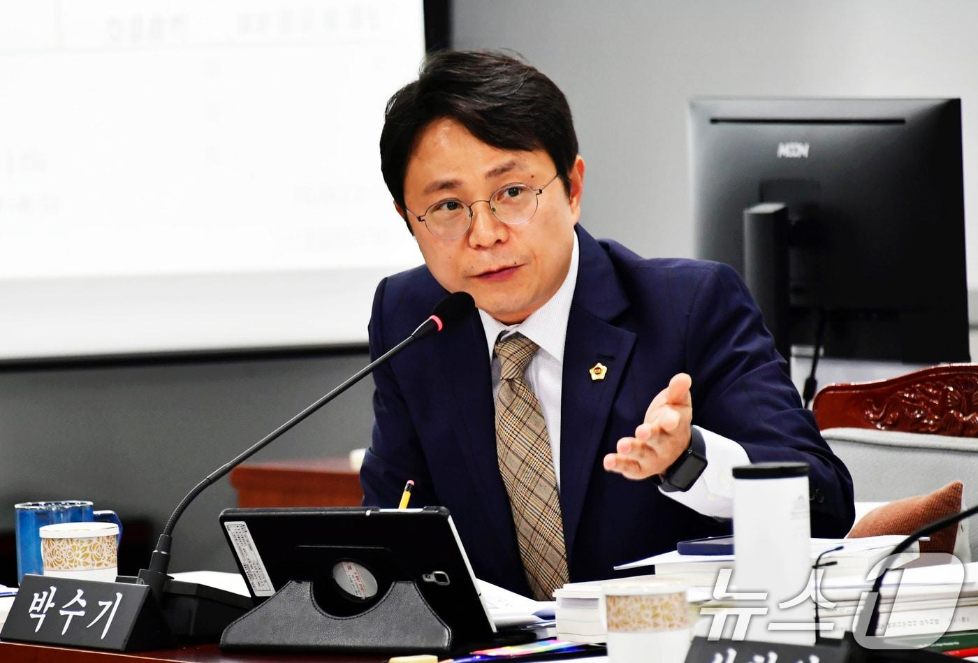 박수기 광주시의원 행정사무 감사.&#40;광주시의회 제공. 재판매 및 DB 금지&#41;/뉴스1 