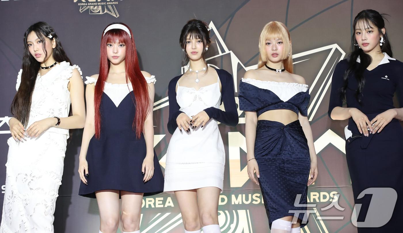 본문 이미지 - 그룹 뉴진스 혜인(왼쪽부터)과 해린, 다니엘, 하니, 민지ⓒ News1 권현진 기자