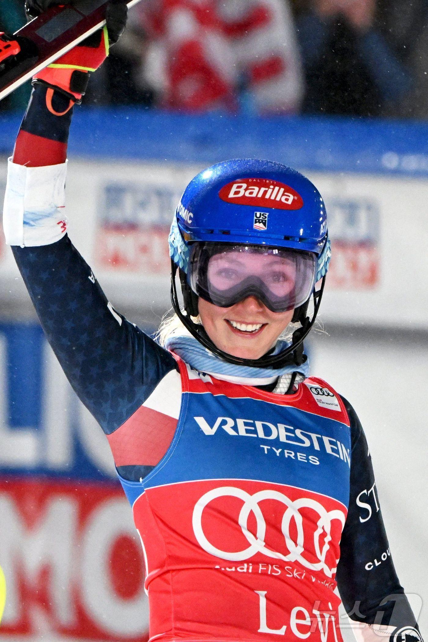 본문 이미지 - 미케일라 시프린이 알파인 스키 월드컵 통산 98승을 달성했다. ⓒ AFP=뉴스1