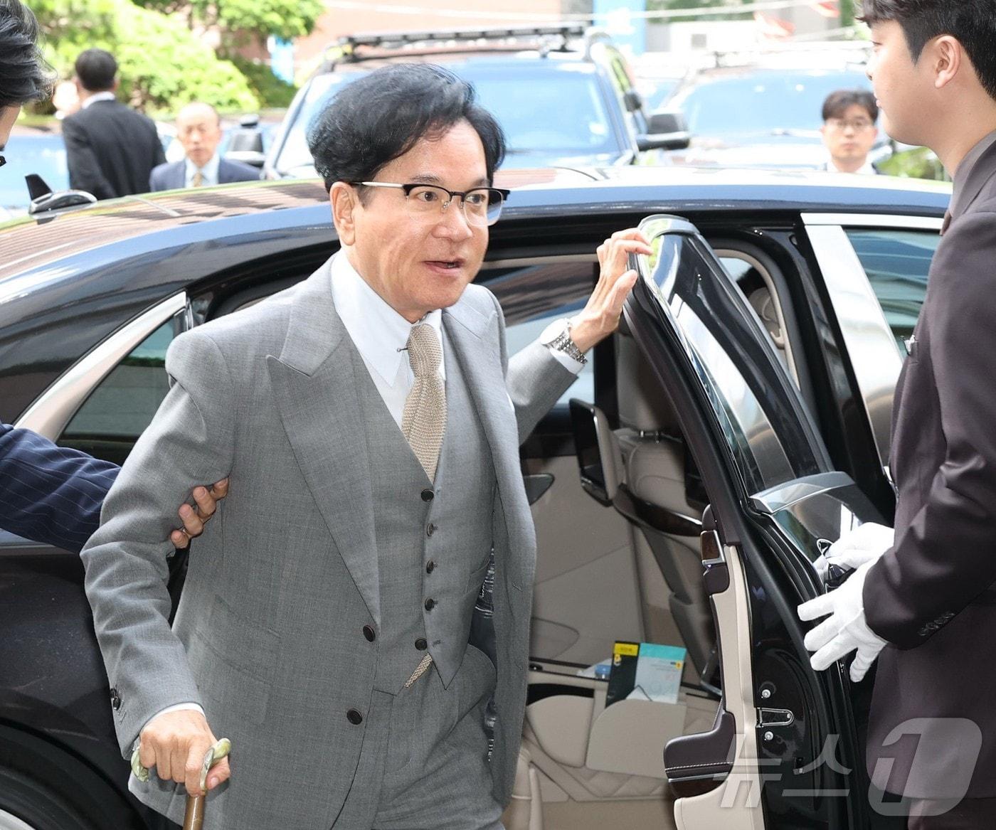 본문 이미지 - 이재현 CJ그룹 회장이 28일 오후 서울 한 호텔에서 열린 빈 자이드 알 나하얀 아랍에미리트(UAE) 대통령과의 간담회에 참석하고 있다. (공동취재) 2024.5.28/뉴스1 ⓒ News1 김민지 기자