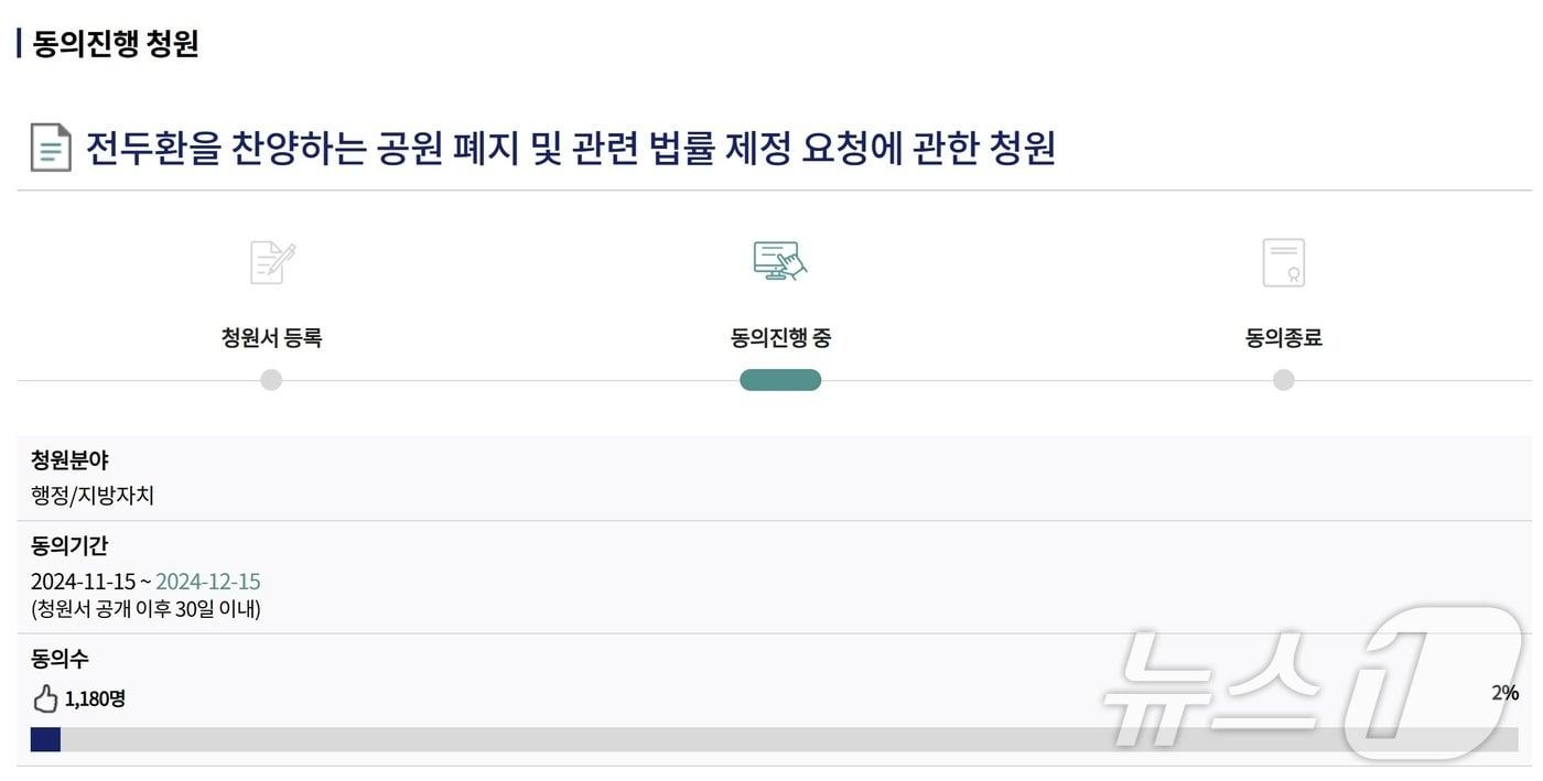 본문 이미지 - 국민동의 청원 홈페이지 화면.