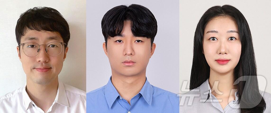 본문 이미지 - 김윤수 교수, 김준혁·황진솔 학생(왼쪽부터)(지스트 제공)/뉴스1 