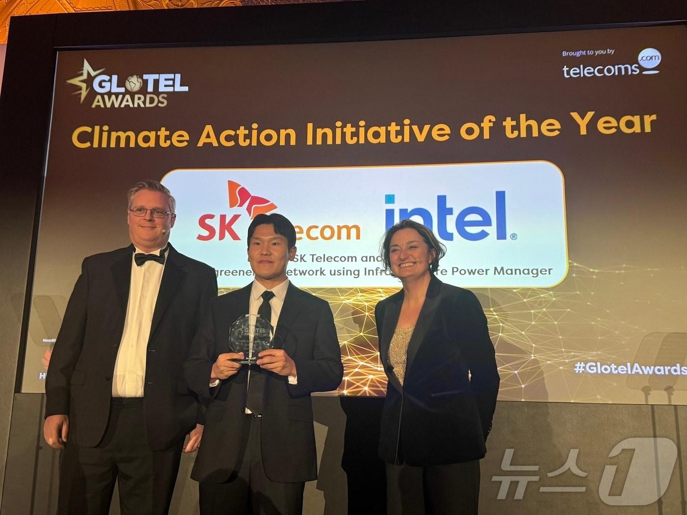 본문 이미지 - SK텔레콤이 전 세계 우수 통신 기업을 대상으로 하는 &#39;글로텔 어워드 2024&#39;에서 &#39;올해의 기후 보호 활동상&#39;을 수상했다고 22일 밝혔다.&#40;SK텔레콤 제공&#41; 2024.11.22/뉴스1