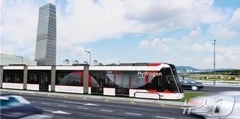 본문 이미지 - 대전도시철도 2호선 수소트램 조감도.(대전시 제공)/뉴스1