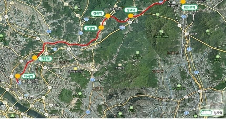본문 이미지 - 다음달 개통을 앞둔 교외선 노선도
