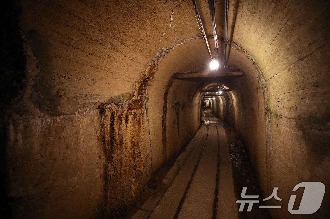 사도광산의 갱도 모습. 2024.11.25/뉴스1 ⓒ News1 임세영 기자