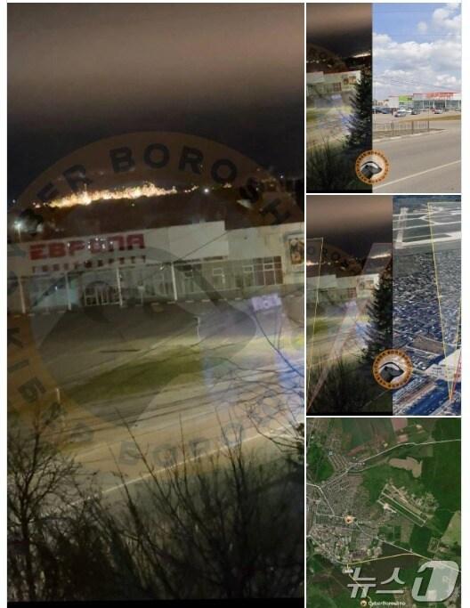 본문 이미지 - 우크라이나가 25일(현지시간) 공격한 것으로 추정되는 러시아 쿠르스크 지역 전술 항공 비행장.(우크라이나 사이버보로스노 텔레그램 갈무리).