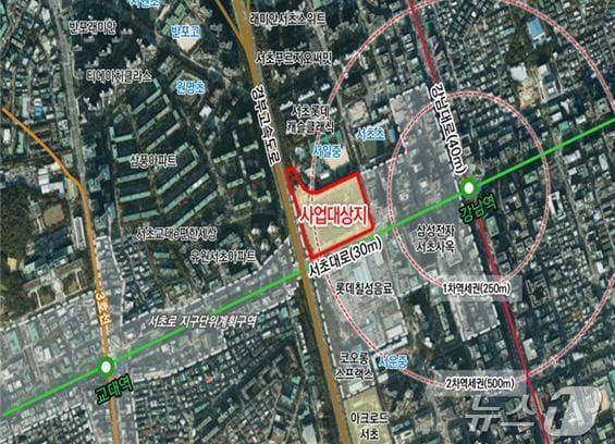 본문 이미지 - 서초구 서초동 1315번지 일대 (서울시 제공)