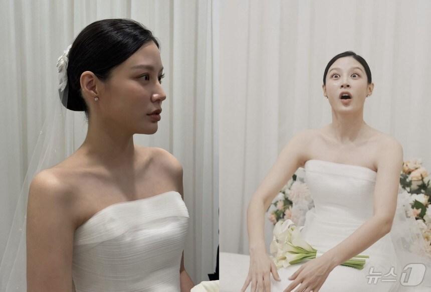 본문 이미지 - 조민 씨가 SNS에 게시한 웨딩 사진.ⓒ(조민 sns 캡처)