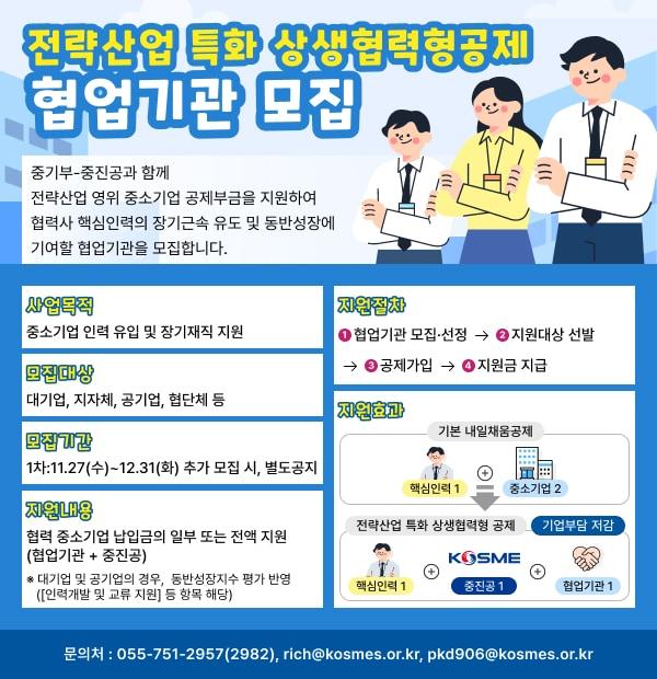 본문 이미지 - 중소벤처기업진흥공단의 '공모형 상생협력 공제' 사업 내용.(중소벤처기업진흥공단 제공)