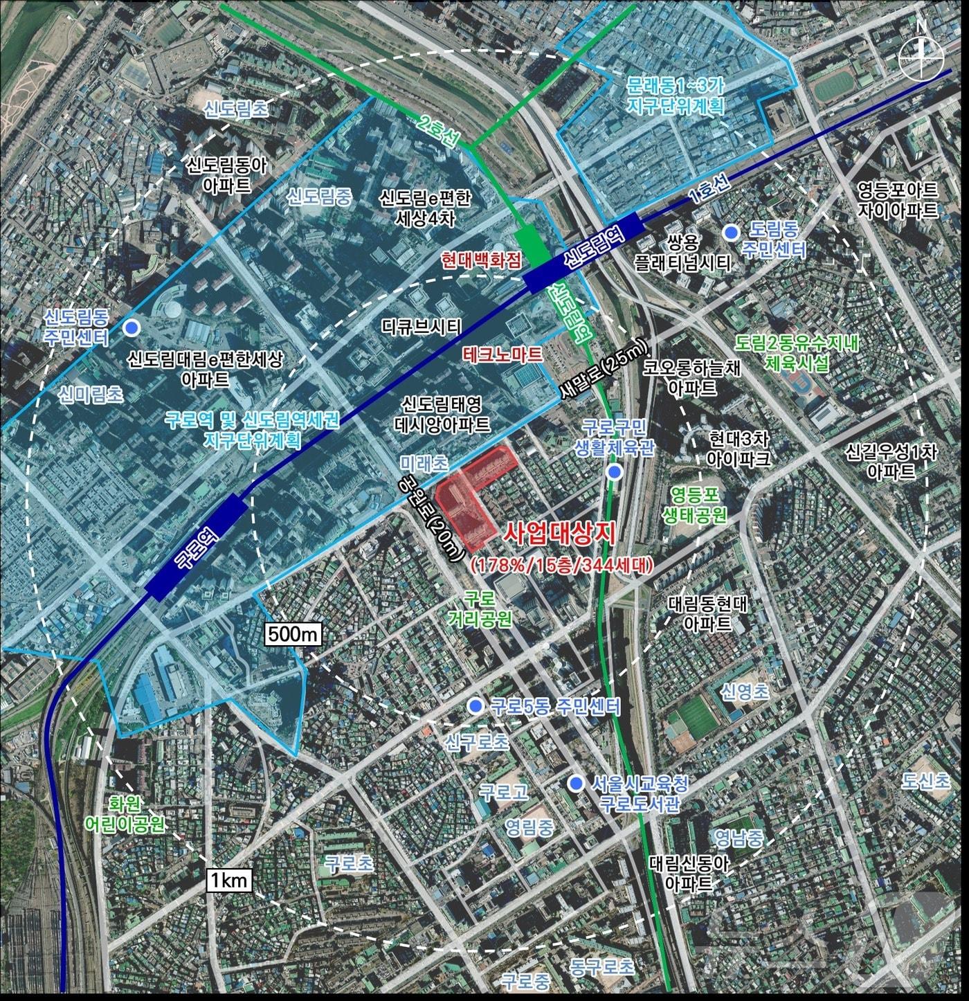 본문 이미지 - 구로우성아파트 위치도 (서울시 제공)