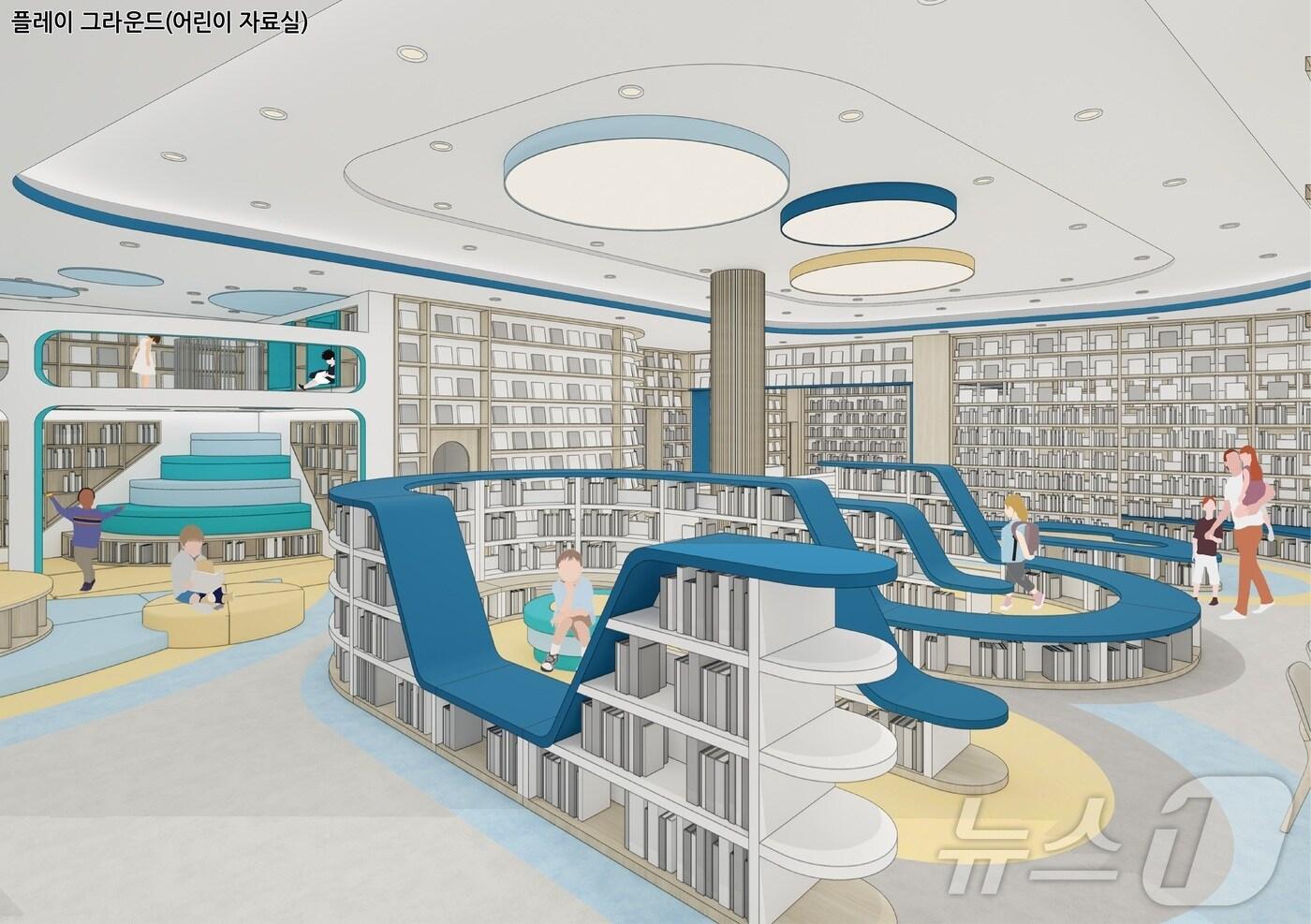 본문 이미지 - 옥천군민도서관 1층 배치도 (옥천군 제공)  /뉴스1