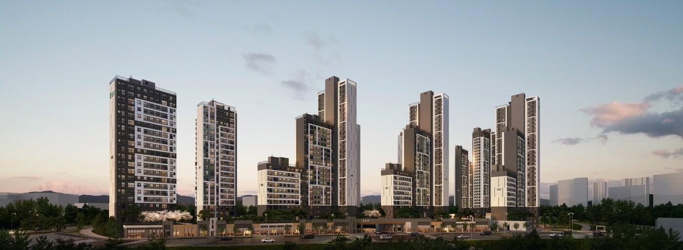 엘리프 옥정 시그니처 투시도(계룡건설 제공)