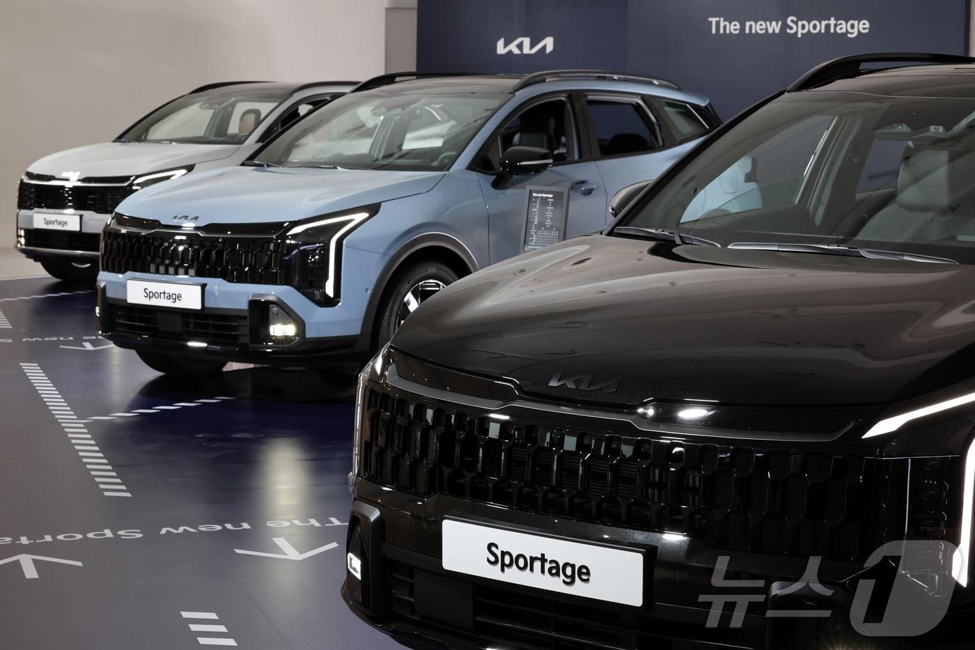 기아 오토랜드 광주서 생산하는 '더 뉴 스포티지'. /뉴스1 ⓒ News1 황기선 기자