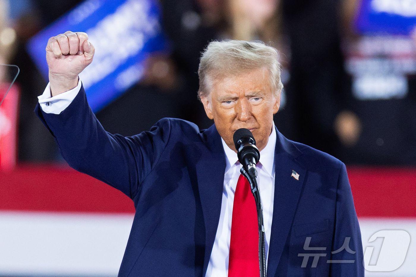 본문 이미지 - 도널드 트럼프 미국 대통령 당선인. <자료 사진> 2024.11.05 ⓒ AFP=뉴스1 ⓒ News1 우동명 기자
