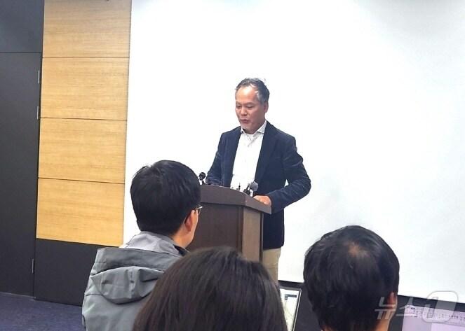 본문 이미지 - 전은수 자광 회장이 5일 기자회견을 갖고 옛 대한방직 개발사업에 대한 강한 의지를 다시 한 번 밝혔다./뉴스1 임충식 기자