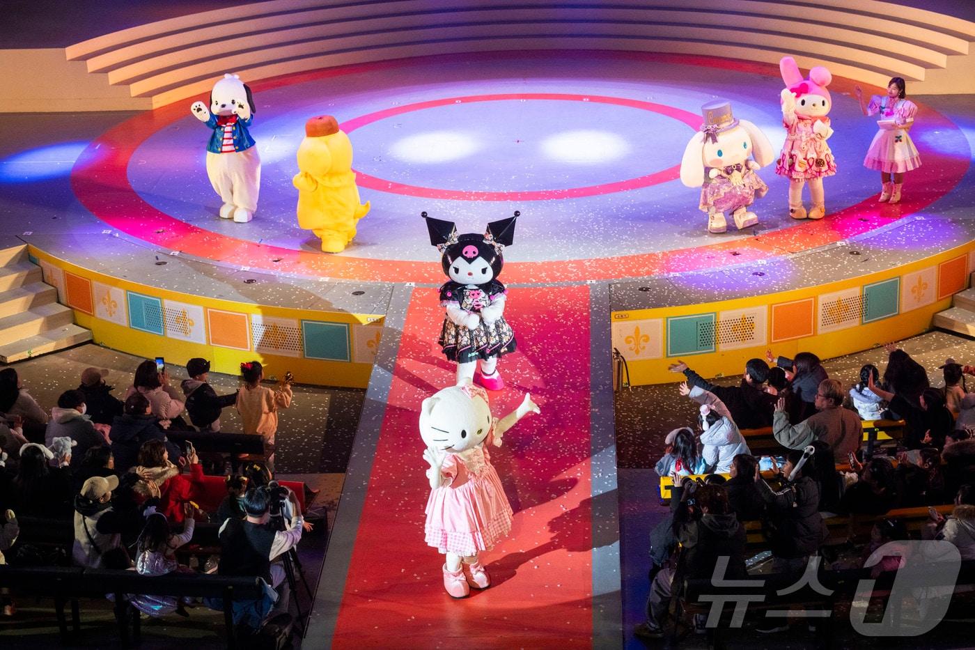 지난 30일 열린 산리오캐릭터즈 팬미팅 현장(에버랜드 제공)
