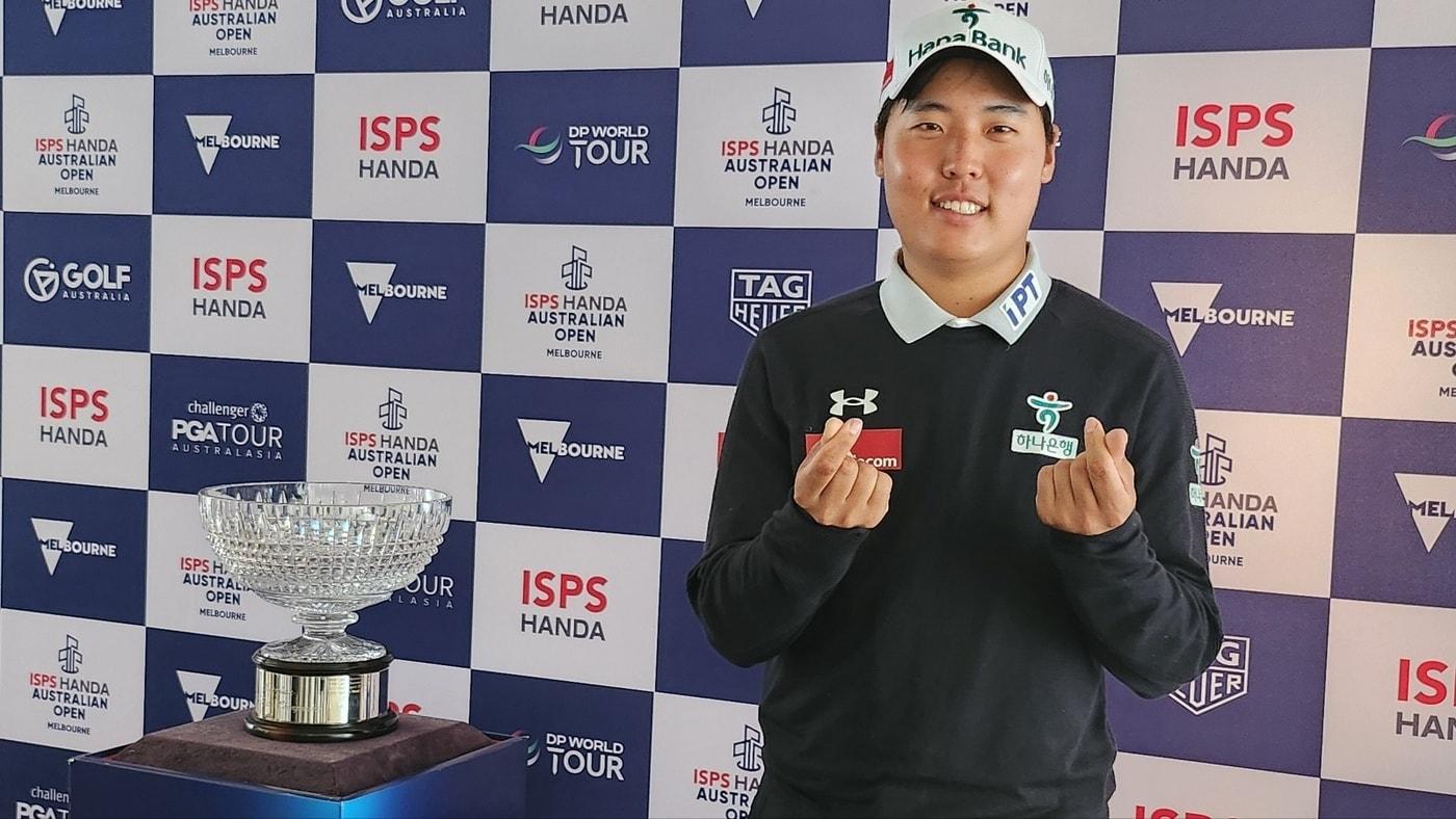 세계 장애인 골프투어(G4D투어) 호주 올 어빌리티 챔피언십(AAAC) 우승을 차지한 이승민. (볼미디어 제공)