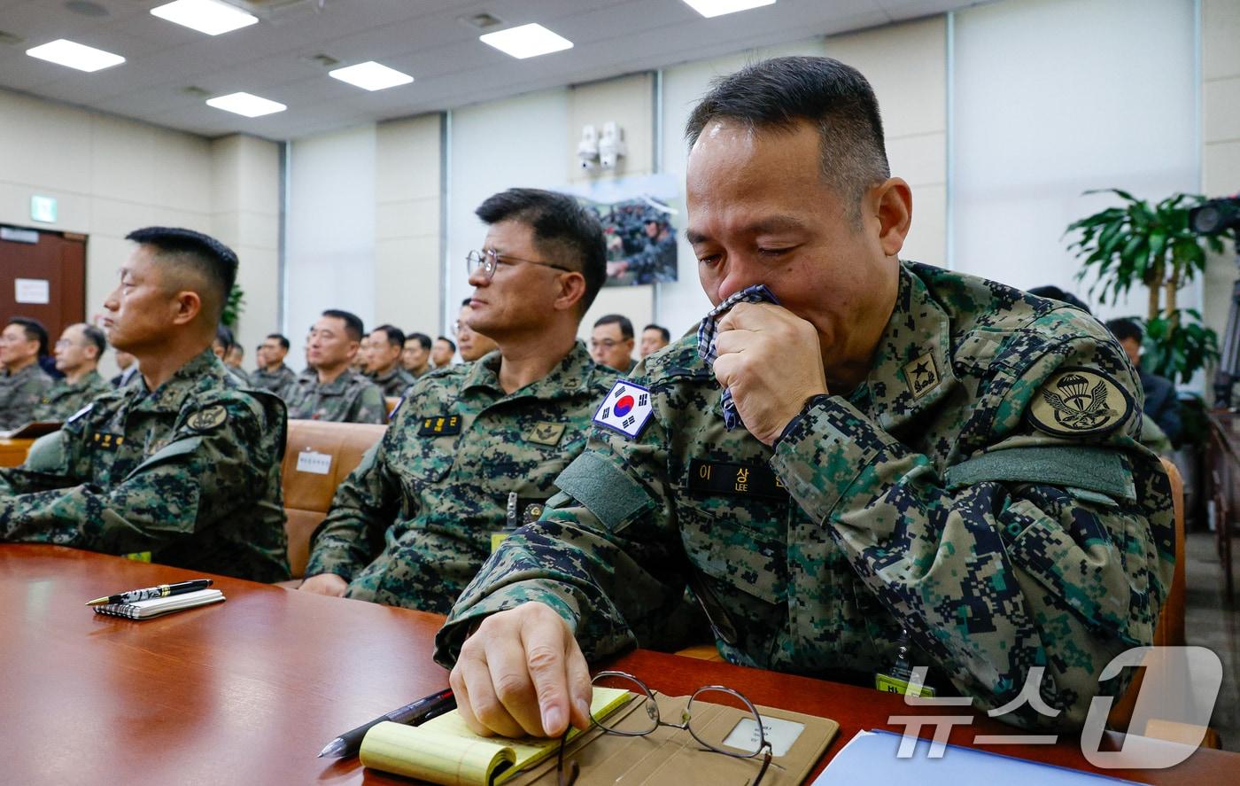 본문 이미지 - 비상계엄 당시 국회에 투입된 제1공수특전여단의 이상현 전 여단장. ⓒ 뉴스1