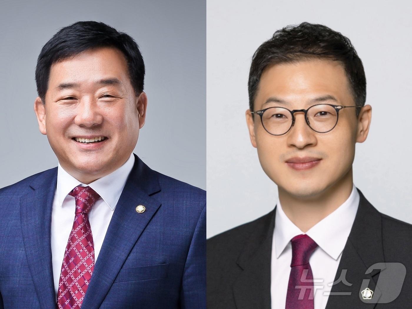 본문 이미지 - 왼쪽부터 국민의힘 박성민 의원&#40;울산중구&#41;, 김상욱 의원&#40;울산남갑&#41;
