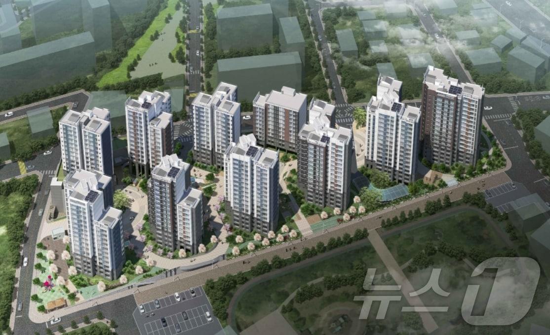 본문 이미지 - 김포신곡지역주택조합 아파트 조감도(서한 제공)