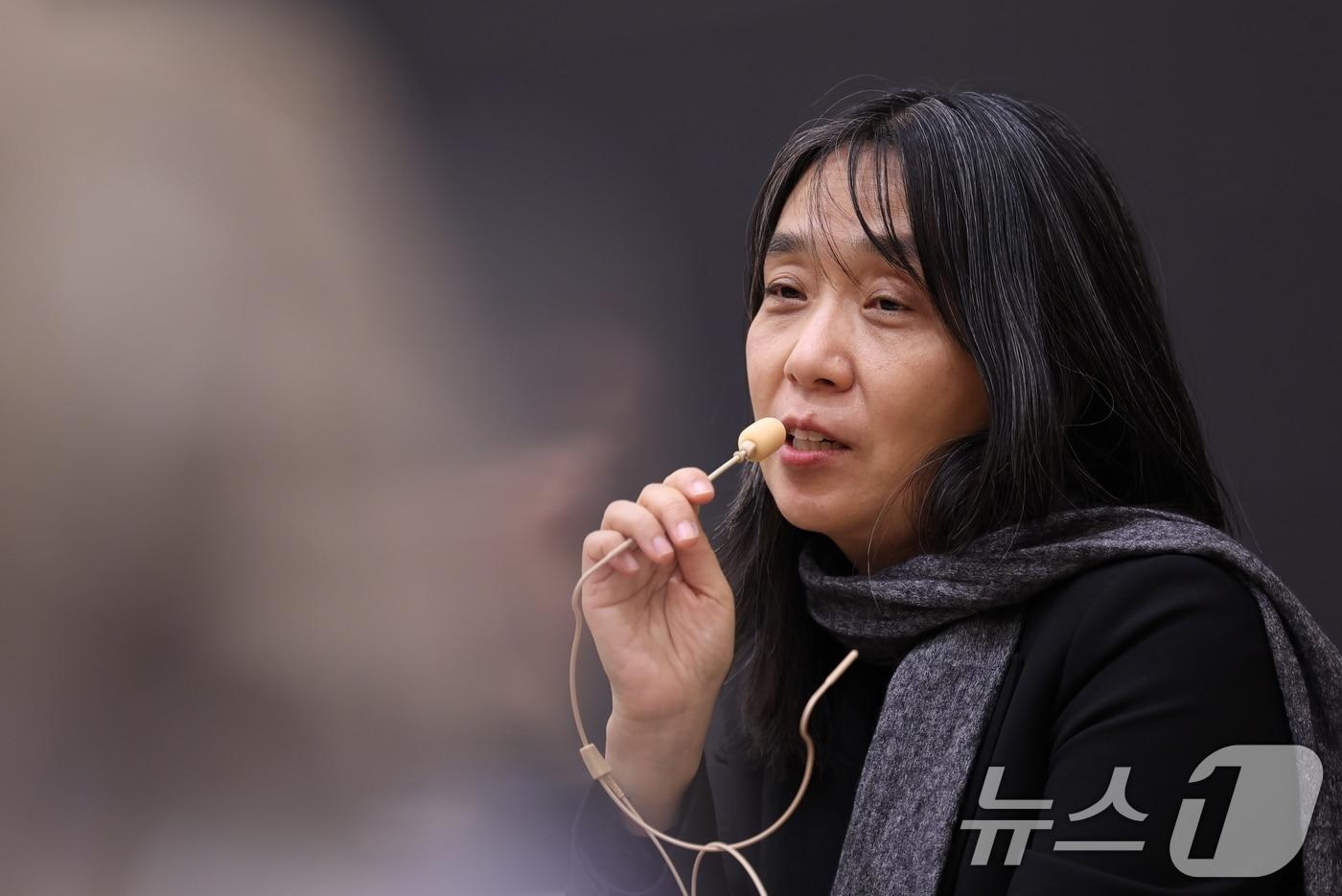 본문 이미지 - 한강 작가. 2024.12.12 ⓒ 뉴스1 박지혜 기자