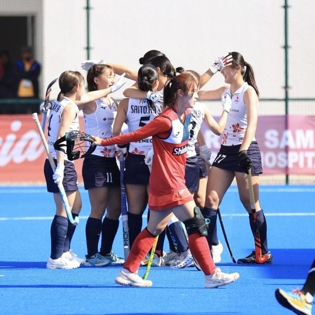 본문 이미지 -  한국 주니어 여자하키 대표팀이 아시아컵에서 일본에 졌다. &#40;아시아 하키연맹 제공&#41;
