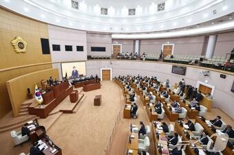 본문 이미지 - 대전시의회 본회의장 모습./뉴스1 ⓒ News1 