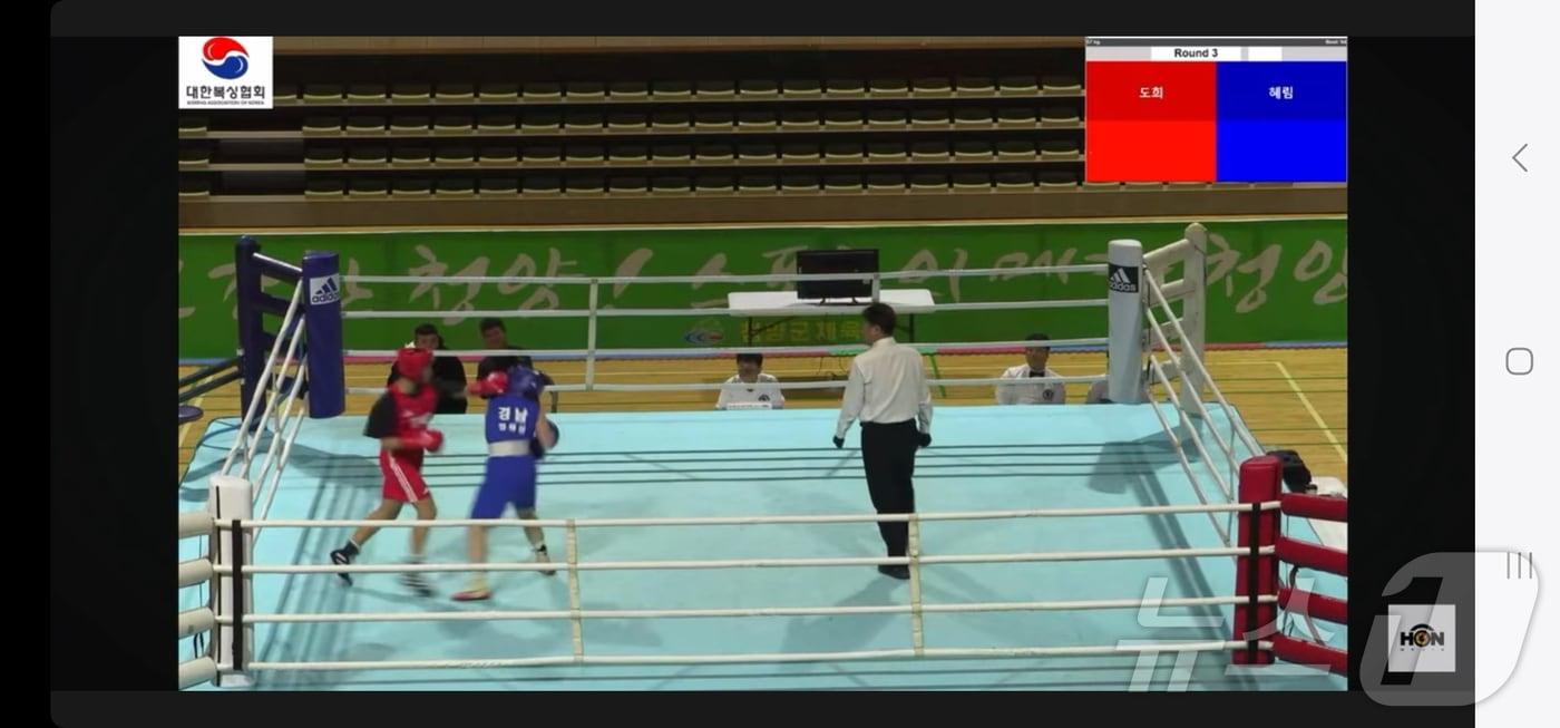 2025 U17 국가대표선수선발대회 –57㎏급에 출전한 윤도희 학생.(제주서중학교 제공)