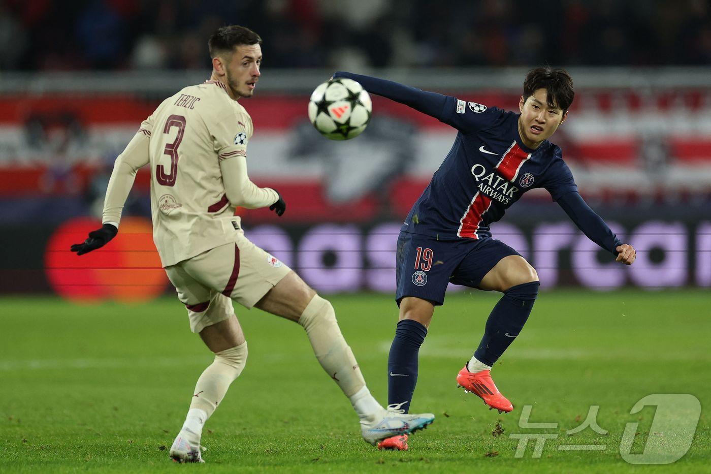 프랑스 파리 생제르맹&#41;PSG&#41;의 이강인.  ⓒ AFP=뉴스1