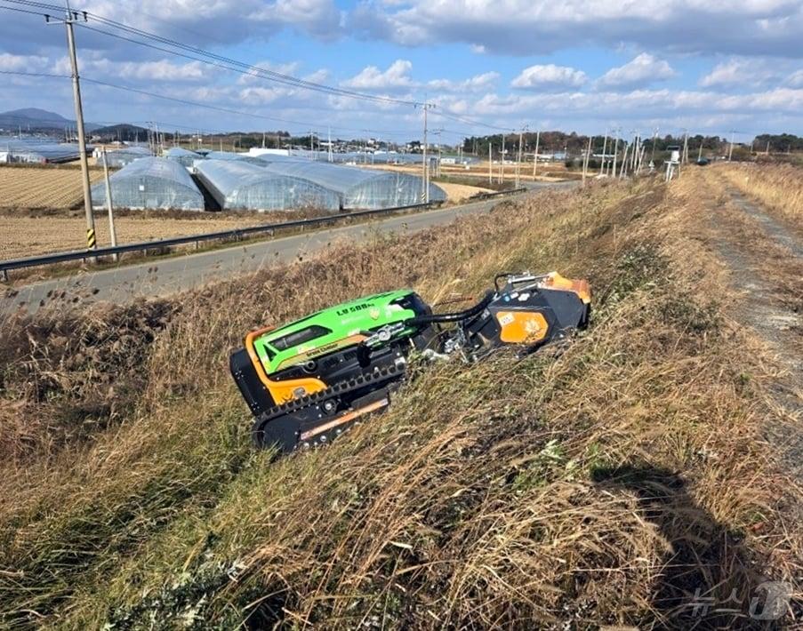 본문 이미지 - 무인형 경사면 광역제초기 ⓒ News1