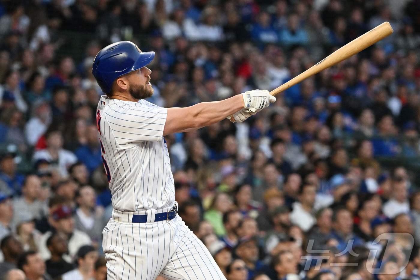 시카고 컵스 시절의 패트릭 위즈덤. ⓒ AFP=뉴스1