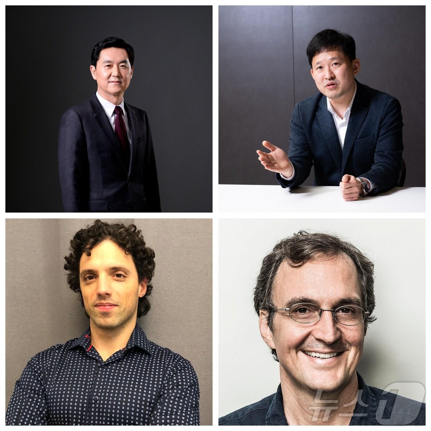 본문 이미지 - 삼성전자는 전경훈 디바이스경험(DX)부문 최고기술책임자(CTO) 겸 삼성리서치 연구소장(사장)을 포함해 5명의 임직원이 미국 전기전자공학회(IEEE)의 2025년 펠로우(석학회원)로 선정됐다고 17일 밝혔다. (사진 왼쪽 위부터 시계방향으로) 전경훈 사장, 김윤선 삼성리서치 마스터, 마이클 브라운 삼성리서치 토론토AI 센터장, 티모시 호스페달레스 삼성리서치 유럽AI센터장.(삼성전자 제공)