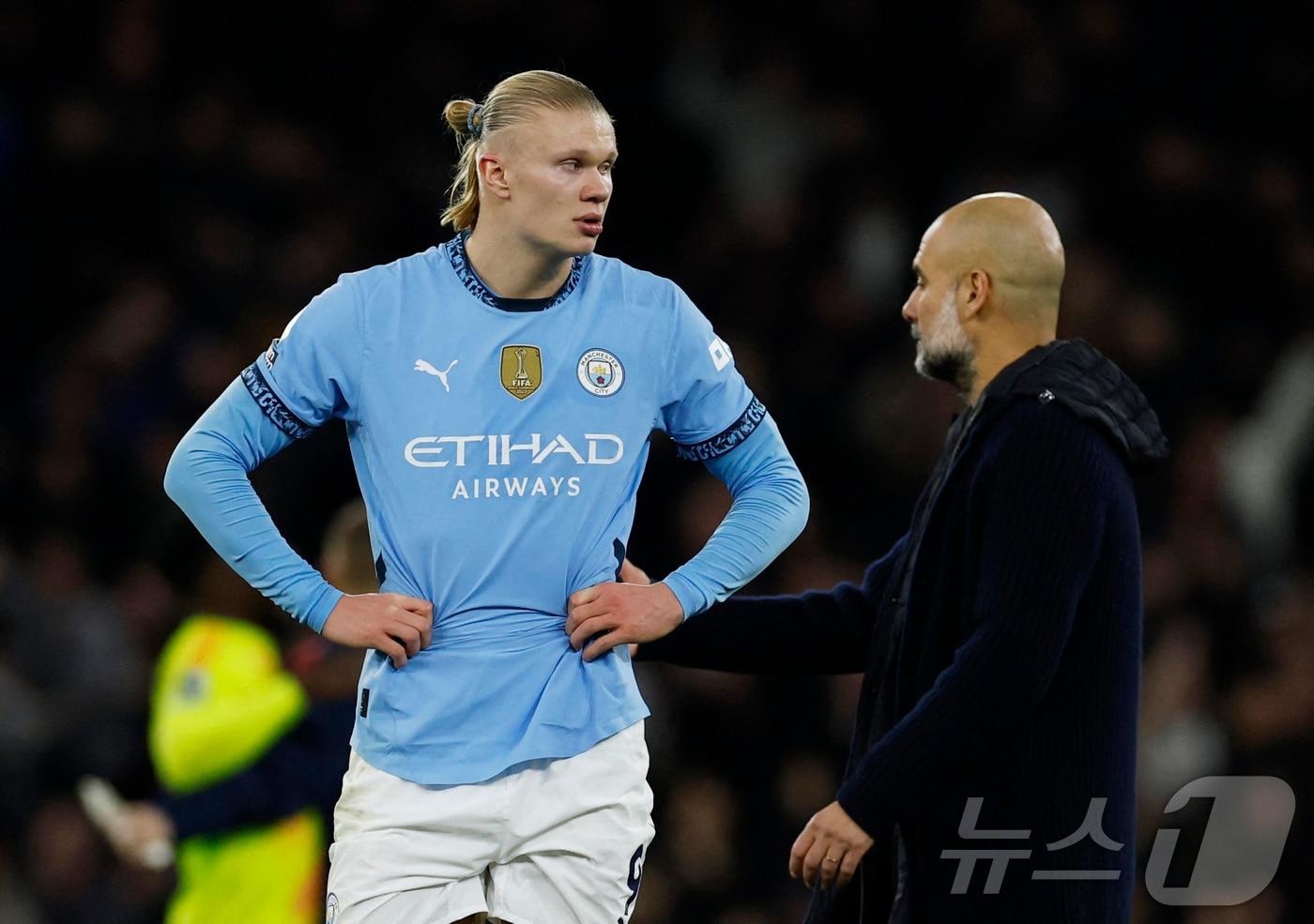 본문 이미지 - 잉글랜드 프리미어리그(EPL) 우승 경쟁에서 멀어진 맨체스터 시티. ⓒ 로이터=뉴스1