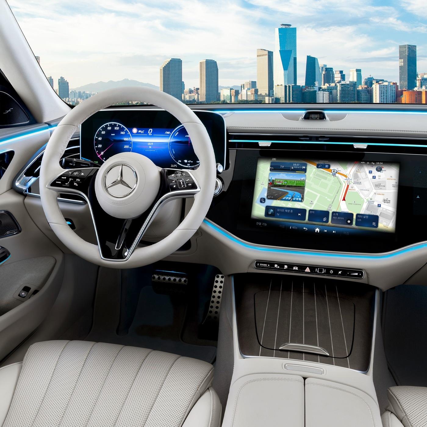 본문 이미지 - 티맵모빌리티는 메르세데츠-벤츠 주요 모델에 자사 차량용 내비게이션 시스템 &#39;티맵 오토&#39;를 탑재한다고 18일 밝혔다. &#40;티맵모빌리티 제공&#41; 2024.12.18