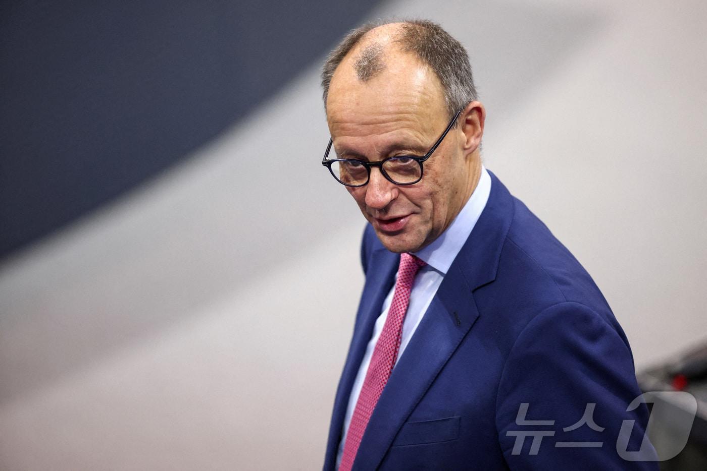 5일(현지시간) 독일 베를린 하원의회에 프리드리히 메르츠 기독교민주당 대표가 출석했다. 2024.12.05/ ⓒ 로이터=뉴스1 ⓒ News1 권진영 기자