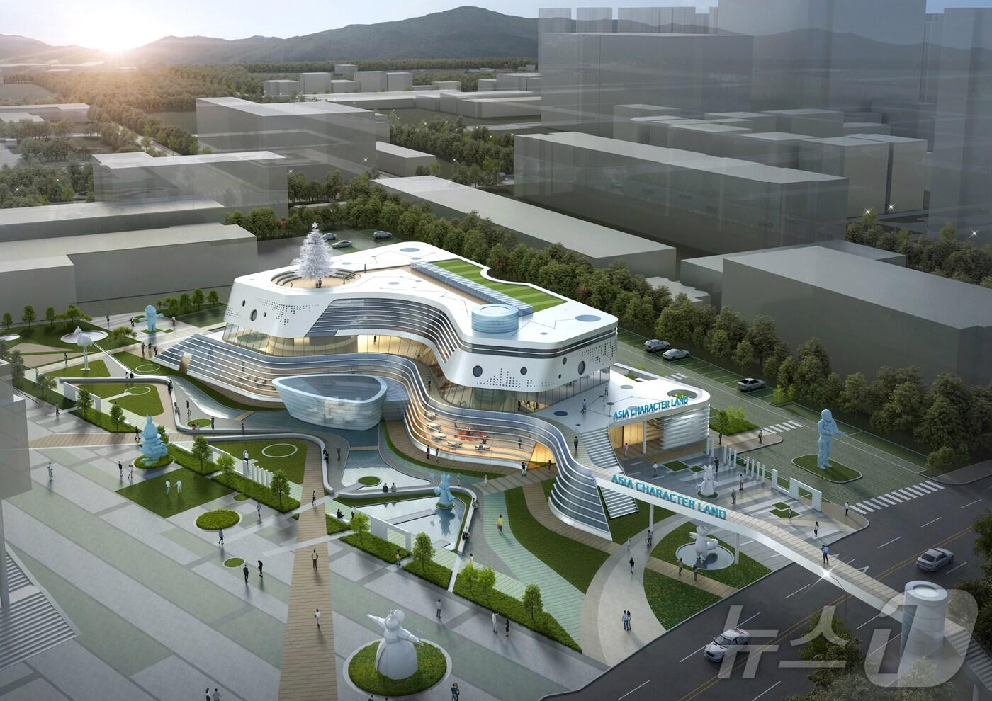 아시아 캐릭터랜드 당선작 조감도( 광주디자인진흥원 제공)/뉴스1