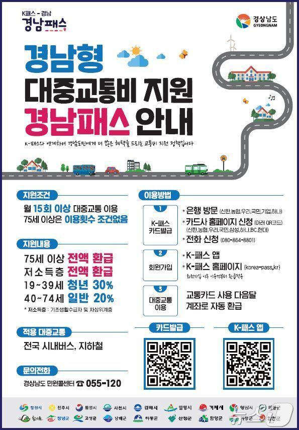 본문 이미지 - 경남패스 이용 안내문. (양산시 제공)