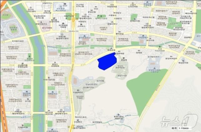 본문 이미지 - 토지거래허가구역 위치도.(경기도 제공)