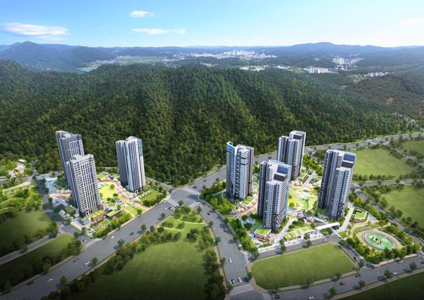 광명학온 S2~S3블록 민간참여 공공주택사업 조감도(금호건설 제공).