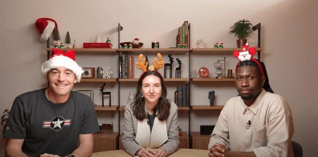 본문 이미지 - 오픈AI가 일반 유선전화와 소셜미디어&#40;SNS&#41; 왓츠앱으로 챗GPT를 사용할 수 있는 기능을 출시했다.&#40;오픈 AI 유튜브 갈무리&#41;