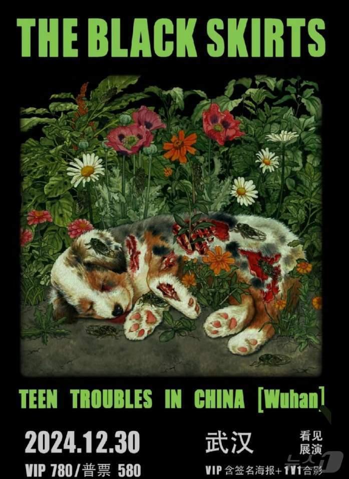 본문 이미지 - 검정치마 중국 콘서트 포스터