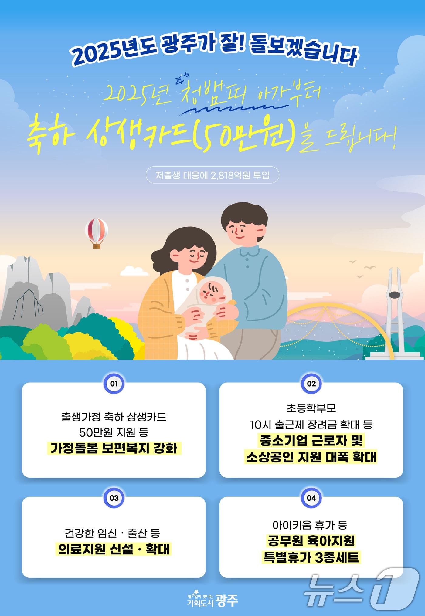 본문 이미지 - 광주시 저출생 대응 정책 안내.(광주시 제공)/뉴스1