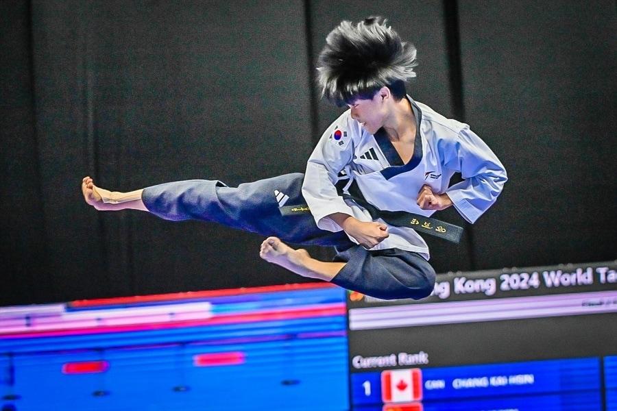 본문 이미지 - 태권도 품새 신동 변재영. (세계태권도연맹 제공) 